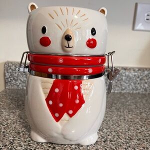 Snowbear Cookie Jar Hinged Jar by Conagra